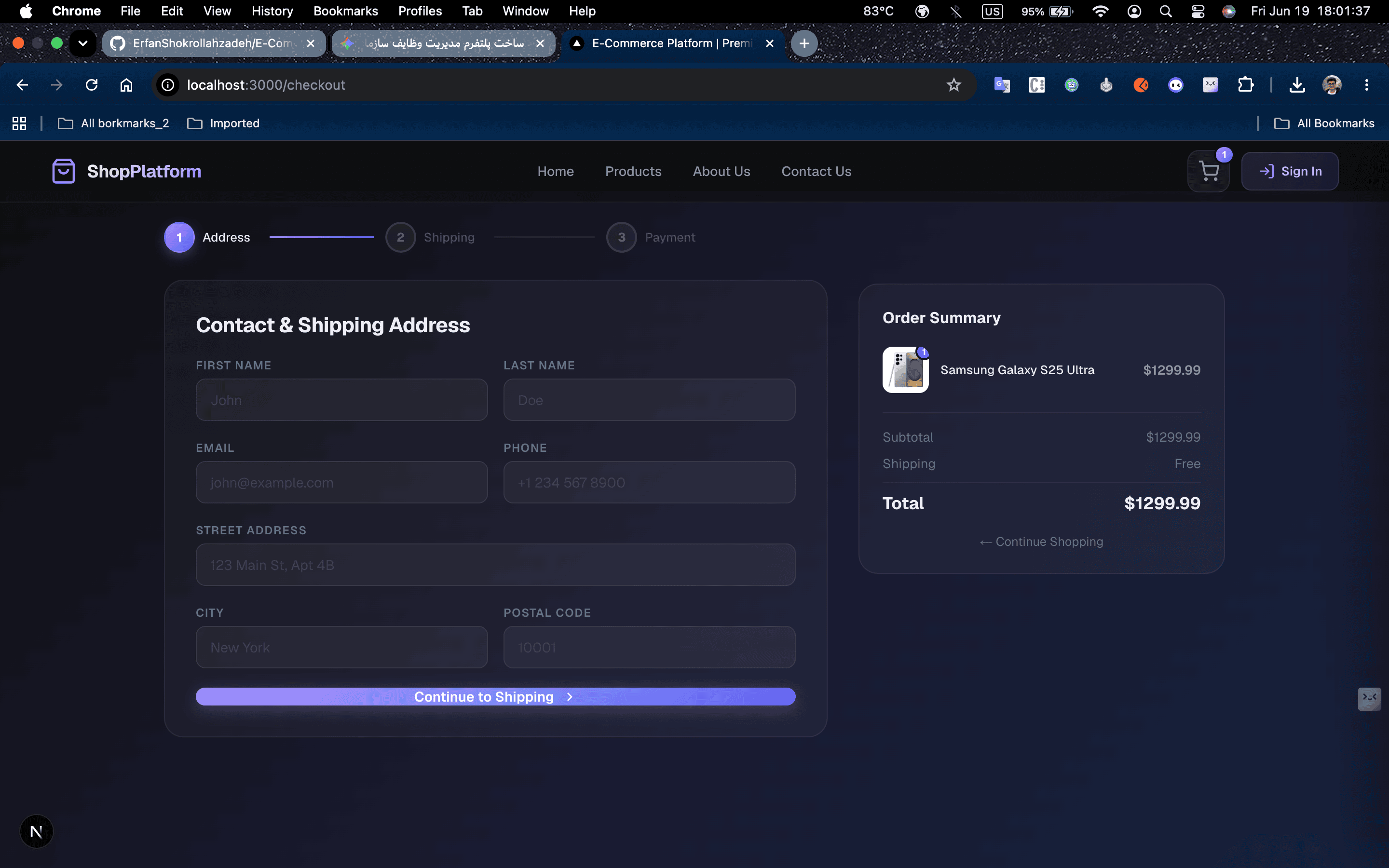 E-commerce project